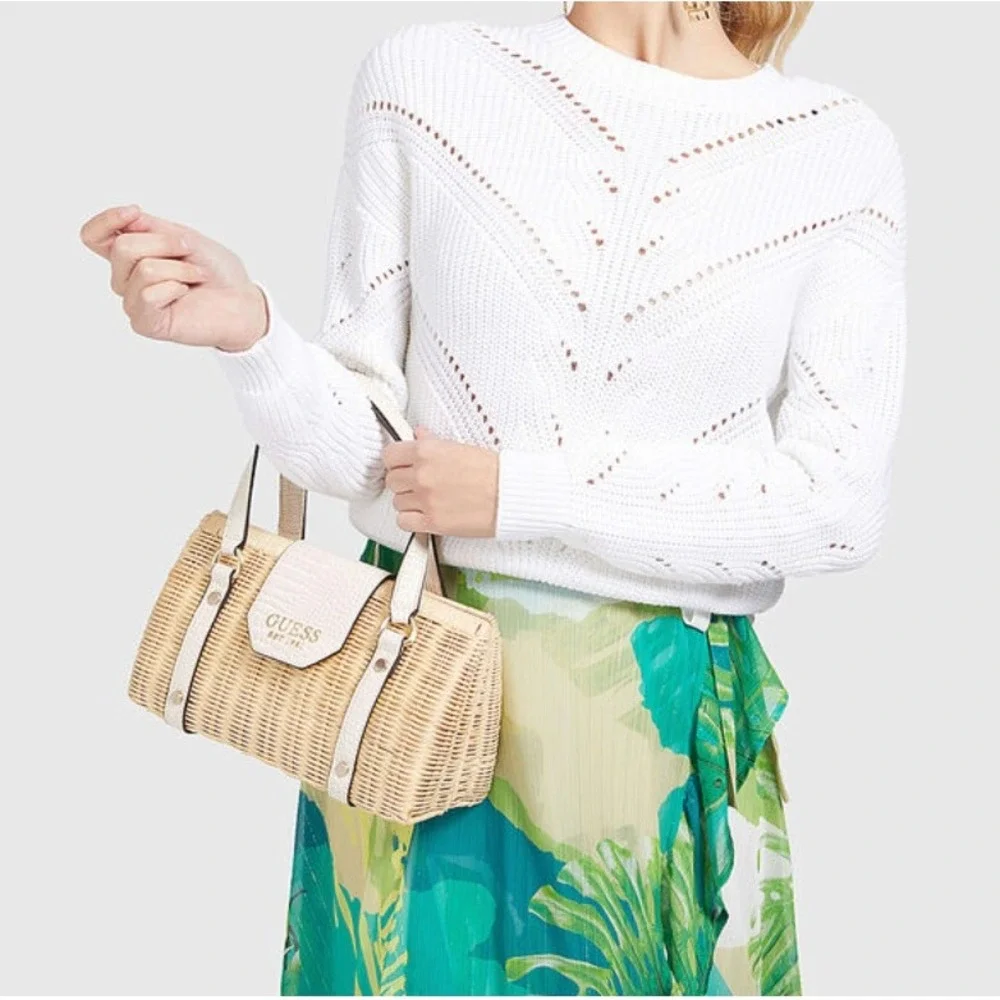 Guess wicker satchel